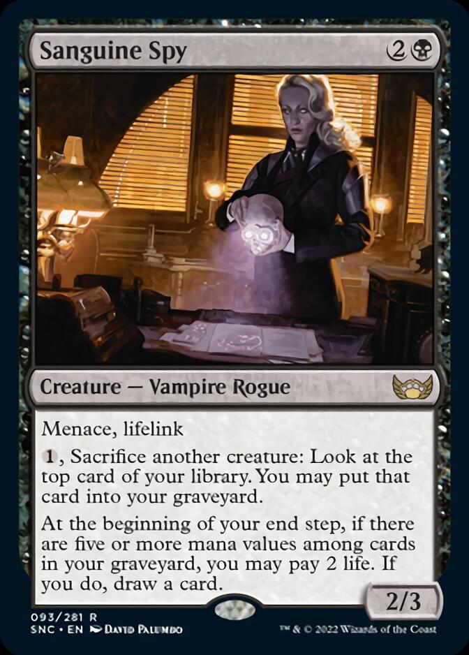 Sanguine Spy [Streets of New Capenna] | Card Merchant Takapuna