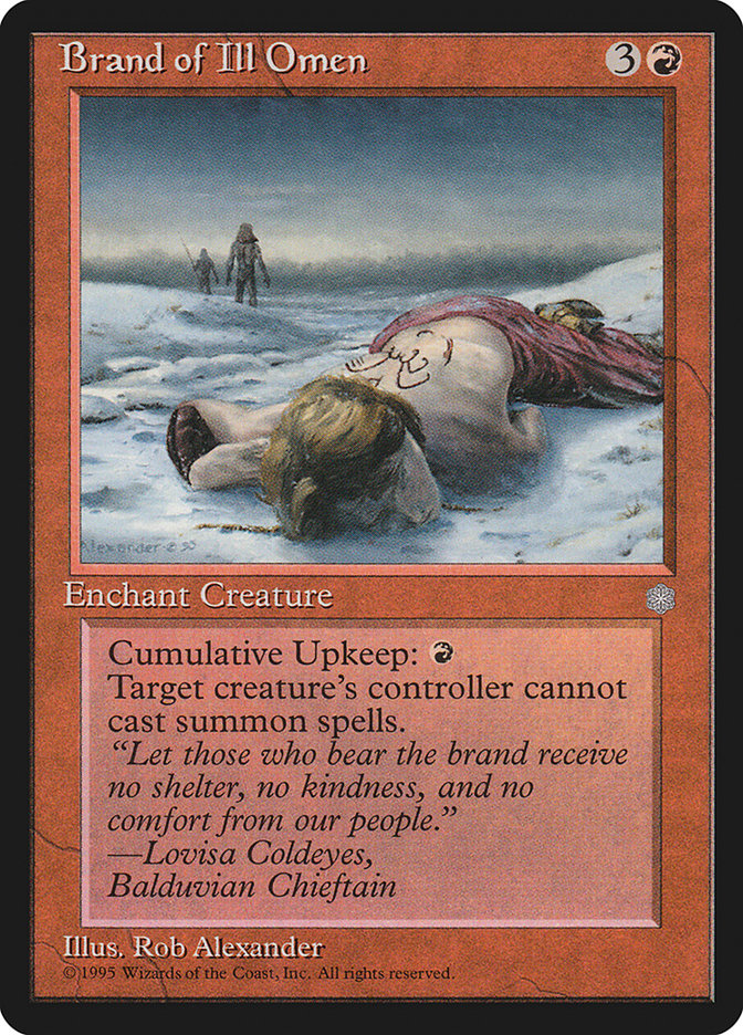 Brand of Ill Omen [Ice Age] | Card Merchant Takapuna