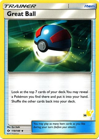 Great Ball (119/149) (Pikachu Stamp #38) [Battle Academy 2020] | Card Merchant Takapuna