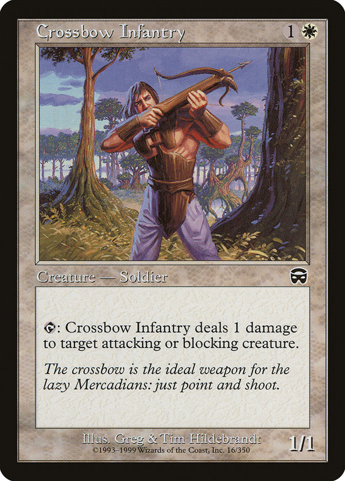 Crossbow Infantry [Mercadian Masques] | Card Merchant Takapuna