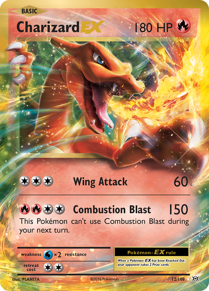 Charizard EX (12/108) [XY: Evolutions] | Card Merchant Takapuna