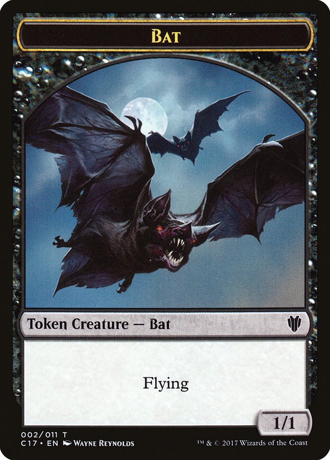 Bat // Vampire Double-Sided Token [Commander 2017 Tokens] | Card Merchant Takapuna