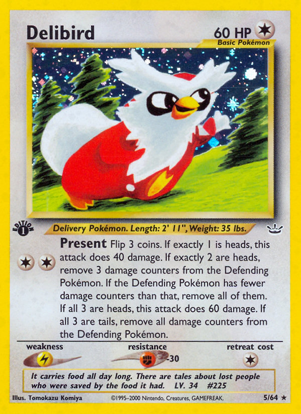 Delibird (5/64) [Neo Revelation 1st Edition] | Card Merchant Takapuna