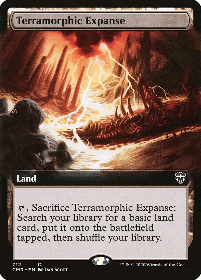 Terramorphic Expanse (Extended Art) [Commander Legends] | Card Merchant Takapuna