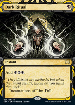 Dark Ritual (Foil Etched) [Strixhaven: School of Mages Mystical Archive] | Card Merchant Takapuna