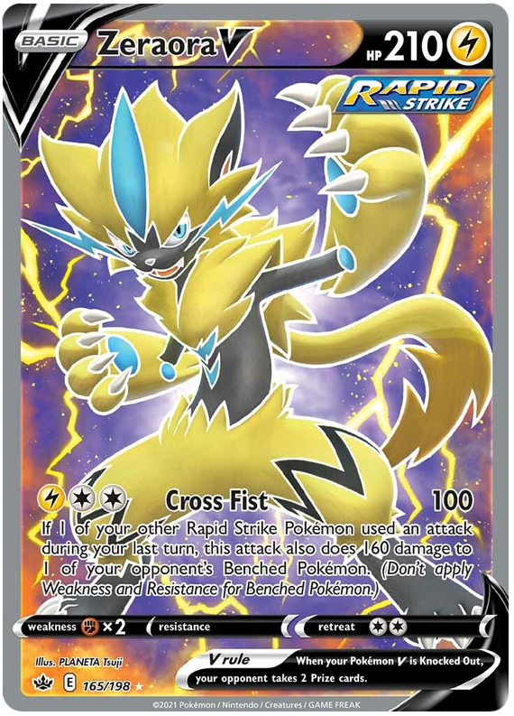 Zeraora V (165/198) [Sword & Shield: Chilling Reign] | Card Merchant Takapuna