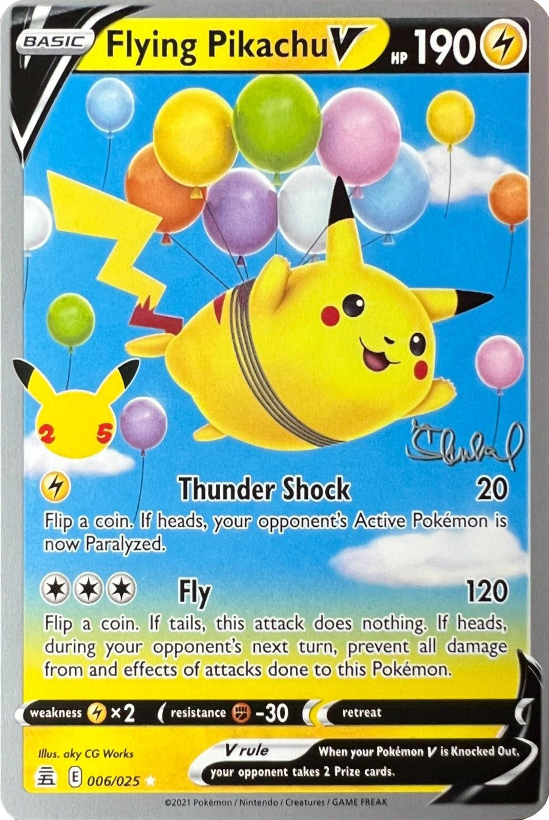 Flying Pikachu V (006/025) (ADP - Ondrej Skubal) [World Championships 2022] | Card Merchant Takapuna