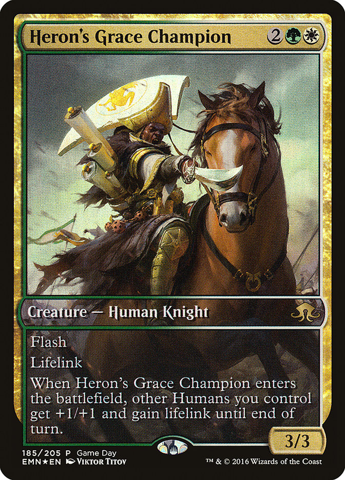 Heron's Grace Champion (Game Day) [Eldritch Moon Promos] | Card Merchant Takapuna