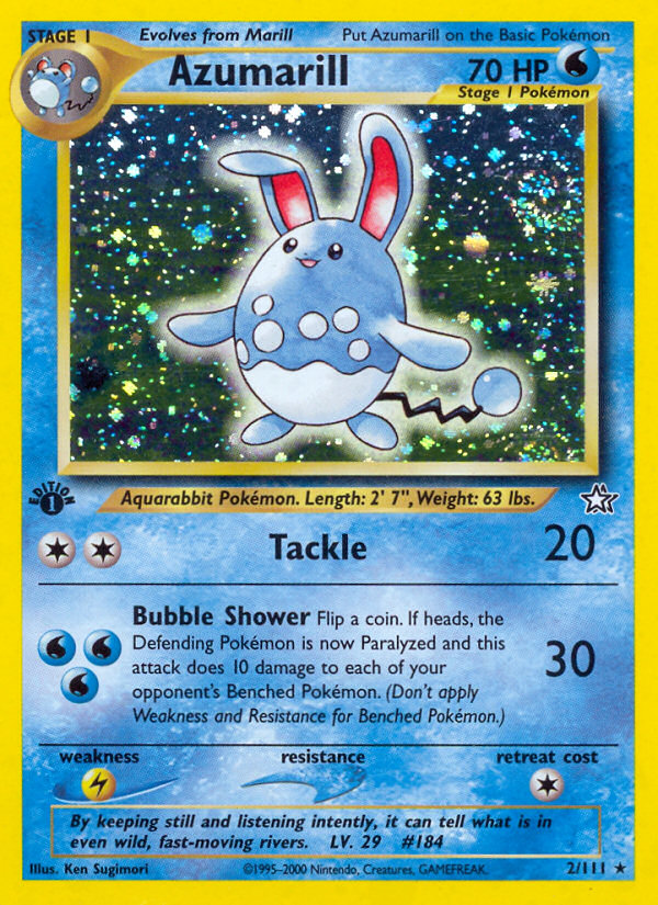 Azumarill (2/111) [Neo Genesis 1st Edition] | Card Merchant Takapuna