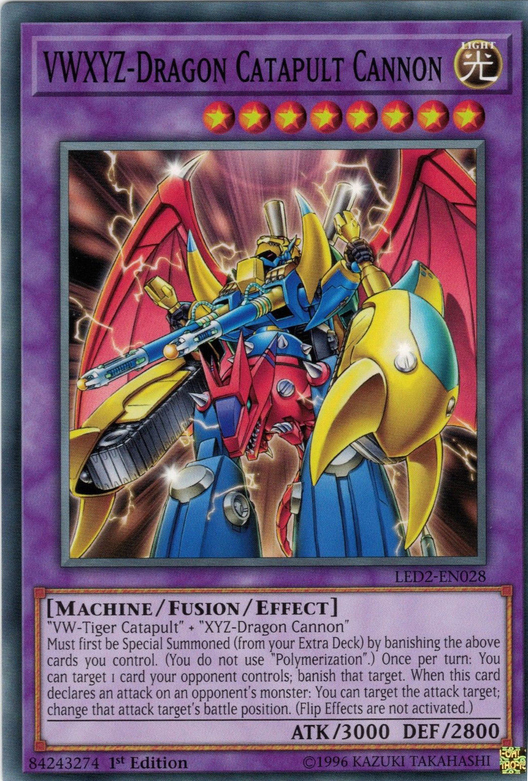 VWXYZ-Dragon Catapult Cannon [LED2-EN028] Common | Card Merchant Takapuna