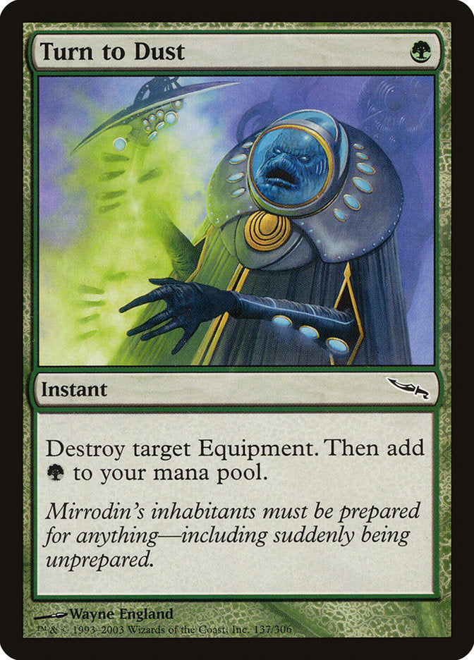 Turn to Dust [Mirrodin] | Card Merchant Takapuna