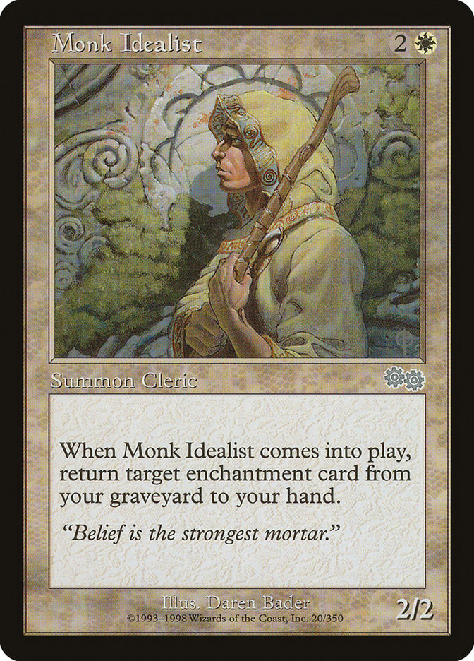 Monk Idealist [Urza's Saga] | Card Merchant Takapuna