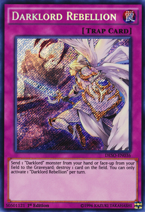 Darklord Rebellion [DESO-EN036] Secret Rare | Card Merchant Takapuna