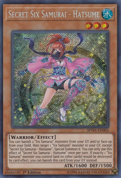 Secret Six Samurai - Hatsume [SPWA-EN003] Secret Rare | Card Merchant Takapuna