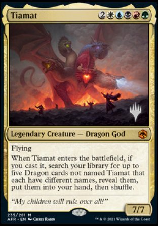 Tiamat (Promo Pack) [Dungeons & Dragons: Adventures in the Forgotten Realms Promos] | Card Merchant Takapuna