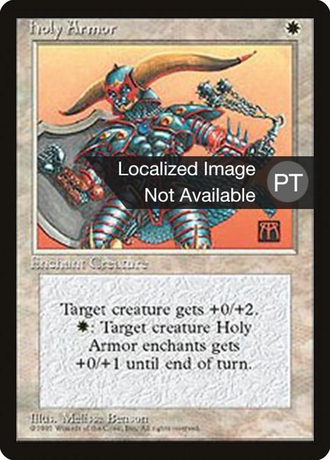 Holy Armor [Fourth Edition (Foreign Black Border)] | Card Merchant Takapuna