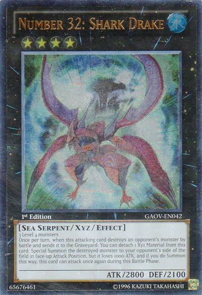 Number 32: Shark Drake [GAOV-EN042] Ultimate Rare | Card Merchant Takapuna