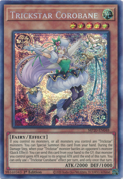 Trickstar Corobane [MP20-EN048] Prismatic Secret Rare | Card Merchant Takapuna