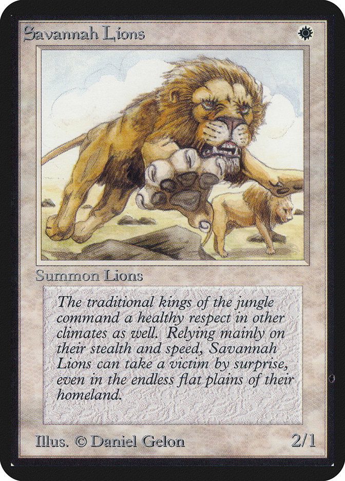 Savannah Lions [Alpha Edition] | Card Merchant Takapuna