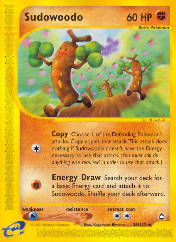 Sudowoodo (36/147) [Aquapolis] | Card Merchant Takapuna