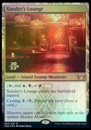 Xander's Lounge [Streets of New Capenna Prerelease Promos] | Card Merchant Takapuna