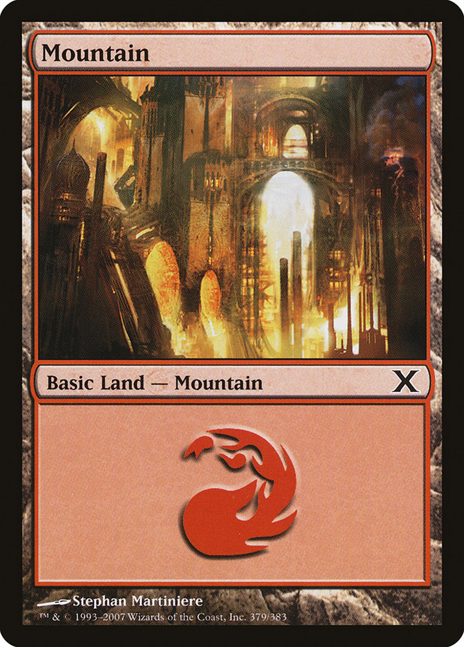 Mountain (379) [Tenth Edition] | Card Merchant Takapuna