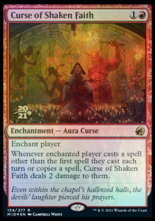 Curse of Shaken Faith [Innistrad: Midnight Hunt Prerelease Promos] | Card Merchant Takapuna