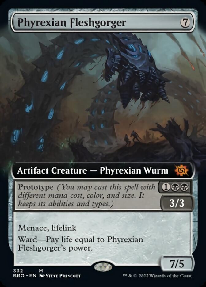 Phyrexian Fleshgorger (Extended Art) [The Brothers' War] | Card Merchant Takapuna