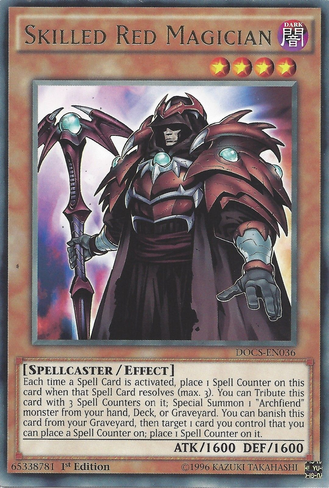 Skilled Red Magician [DOCS-EN036] Rare | Card Merchant Takapuna