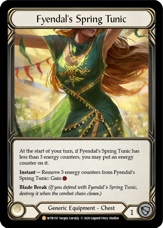 Fyendal's Spring Tunic [U-WTR150] (Welcome to Rathe Unlimited)  Unlimited Rainbow Foil | Card Merchant Takapuna