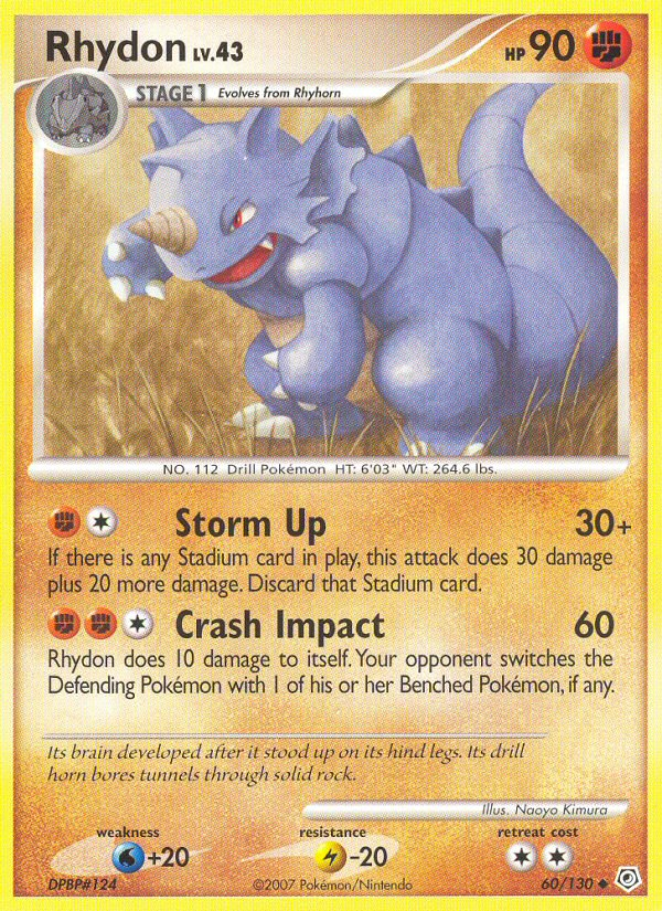 Rhydon (60/130) [Diamond & Pearl: Base Set] | Card Merchant Takapuna