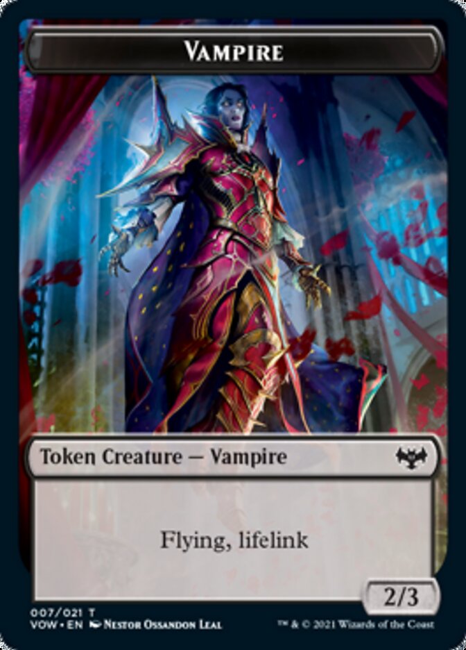 Vampire Token (007) [Innistrad: Crimson Vow Tokens] | Card Merchant Takapuna