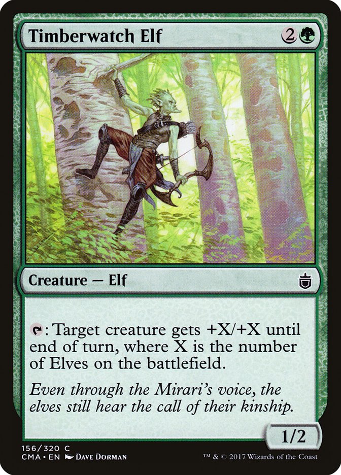 Timberwatch Elf [Commander Anthology] | Card Merchant Takapuna