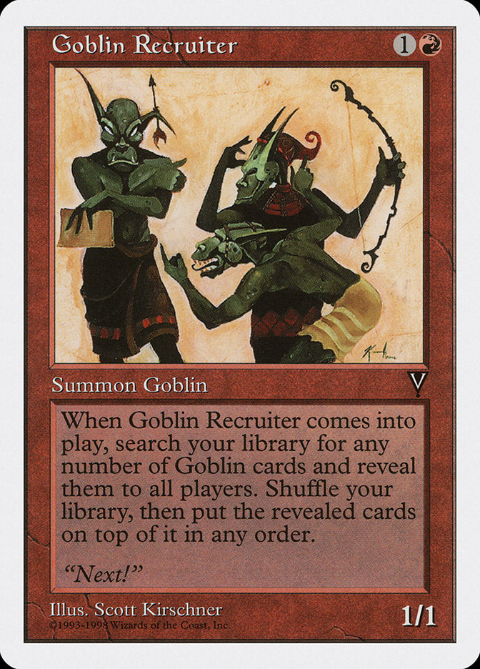 Goblin Recruiter [Anthologies] | Card Merchant Takapuna