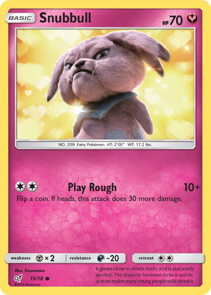 Snubbull (15/18) [Sun & Moon: Detective Pikachu] | Card Merchant Takapuna