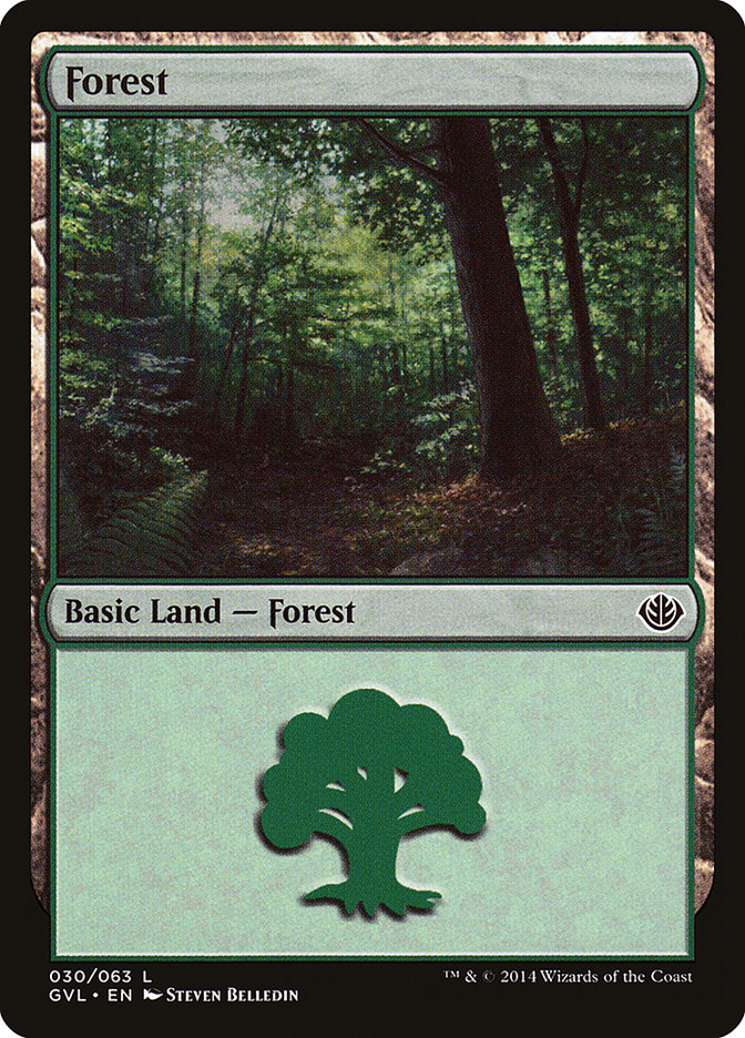 Forest (30) (Garruk vs. Liliana) [Duel Decks Anthology] | Card Merchant Takapuna