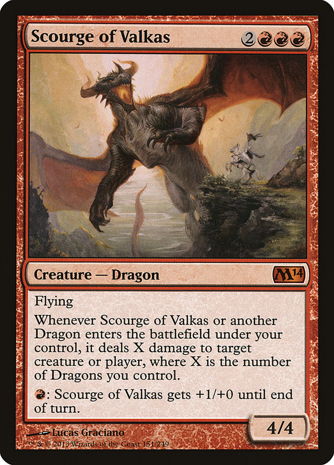 Scourge of Valkas [Magic 2014] | Card Merchant Takapuna