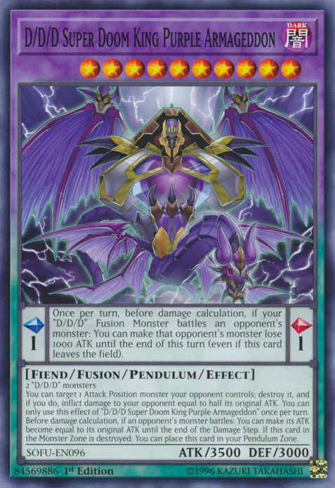 D/D/D Super Doom King Purple Armageddon [SOFU-EN096] Common | Card Merchant Takapuna