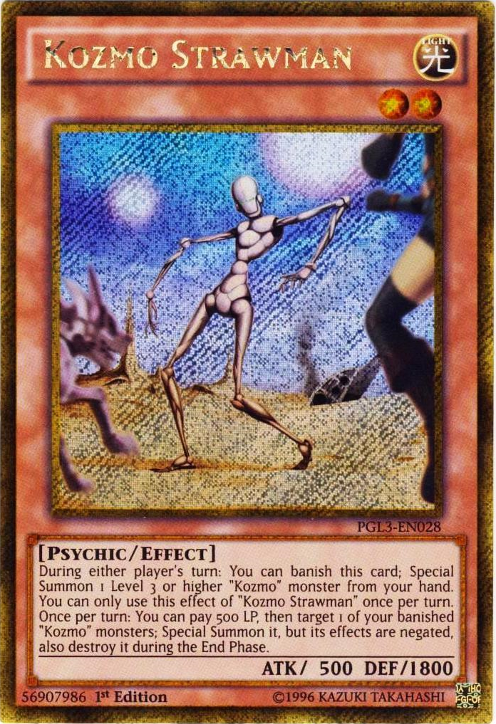 Kozmo Strawman [PGL3-EN028] Gold Secret Rare | Card Merchant Takapuna