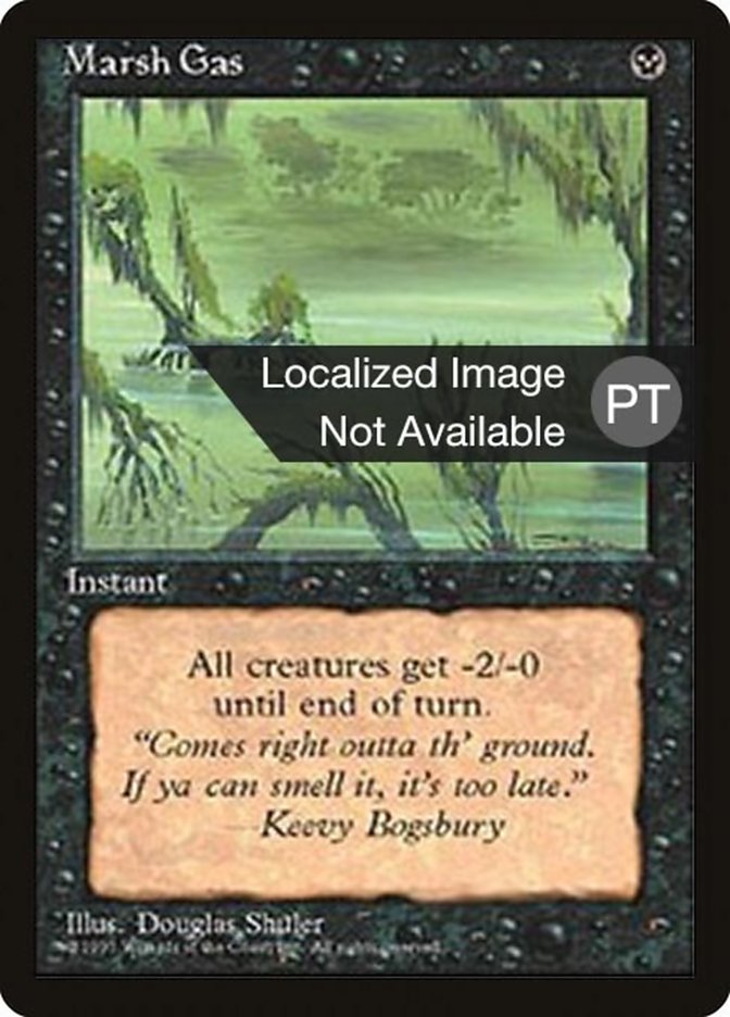 Marsh Gas [Fourth Edition (Foreign Black Border)] | Card Merchant Takapuna