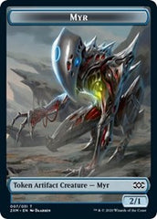 Myr (007) // Elf Warrior Double-Sided Token [Double Masters Tokens] | Card Merchant Takapuna