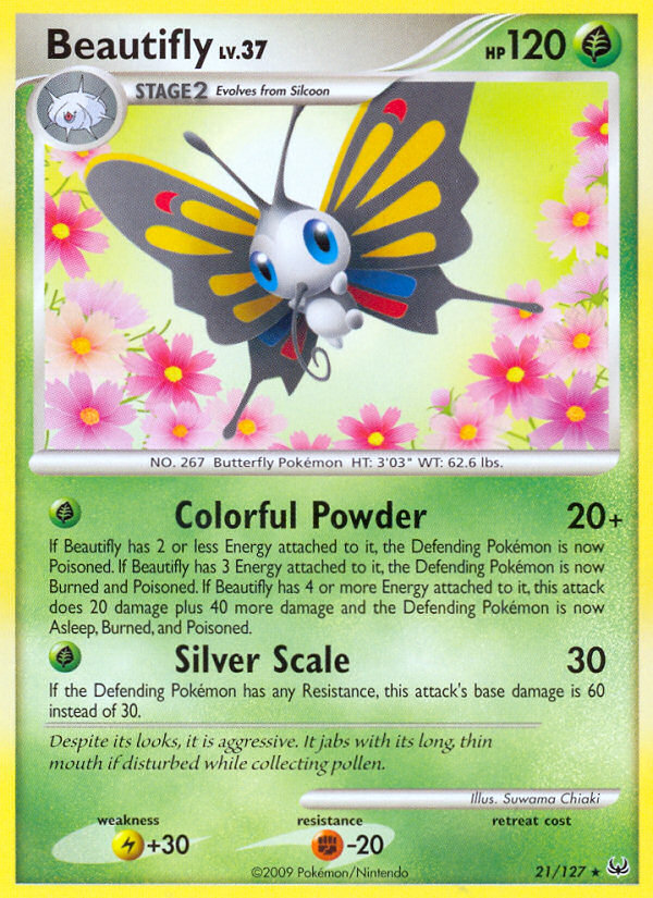 Beautifly (21/127) [Platinum: Base Set] | Card Merchant Takapuna