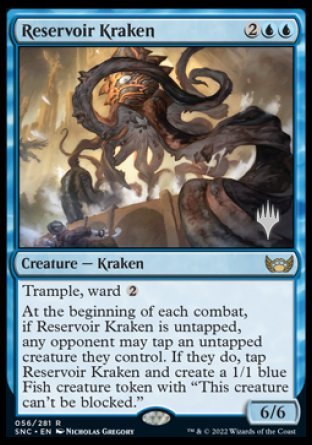 Reservoir Kraken (Promo Pack) [Streets of New Capenna Promos] | Card Merchant Takapuna