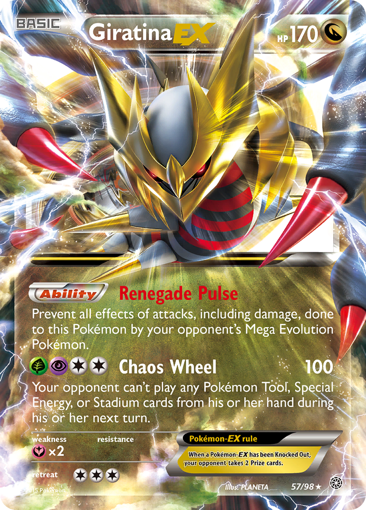 Giratina EX (57/98) [XY: Ancient Origins] | Card Merchant Takapuna