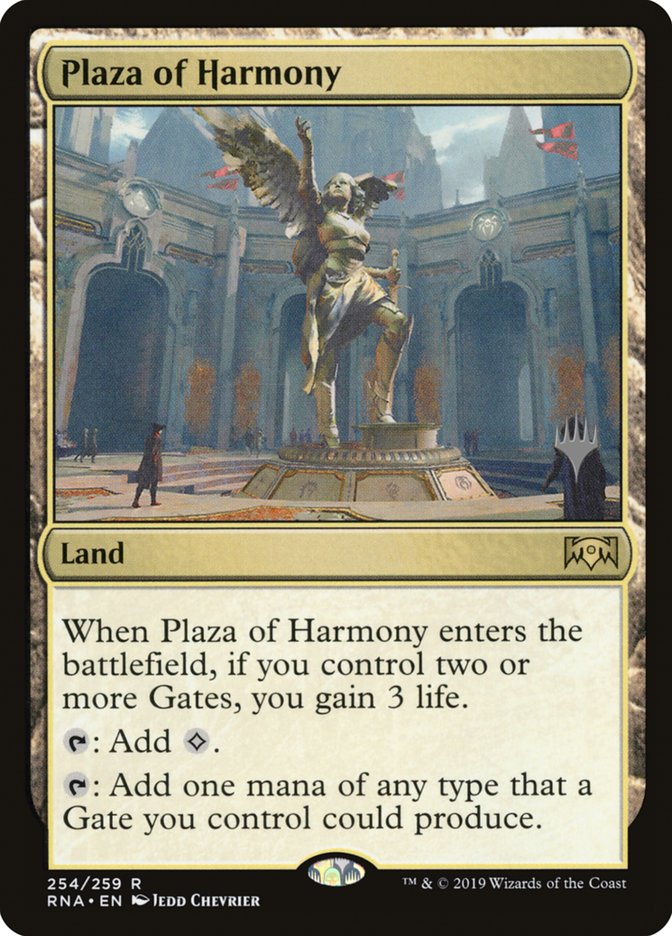 Plaza of Harmony (Promo Pack) [Ravnica Allegiance Promos] | Card Merchant Takapuna