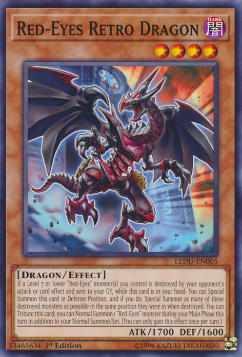 Red-Eyes Retro Dragon [LEDU-EN005] Common | Card Merchant Takapuna