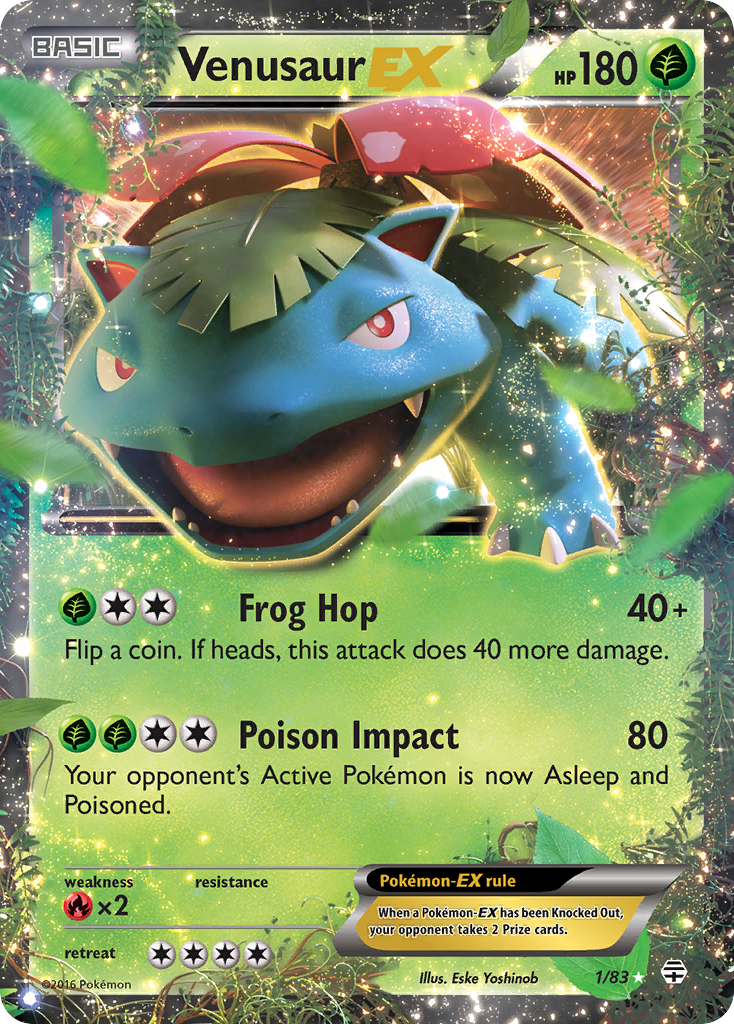 Venusaur EX (1/83) [XY: Generations] | Card Merchant Takapuna