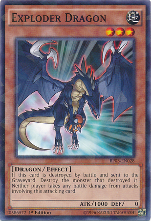 Exploder Dragon [BP03-EN028] Shatterfoil Rare | Card Merchant Takapuna