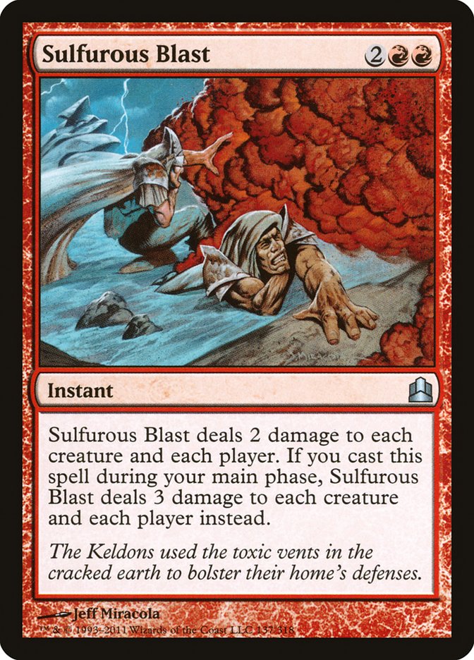 Sulfurous Blast [Commander 2011] | Card Merchant Takapuna