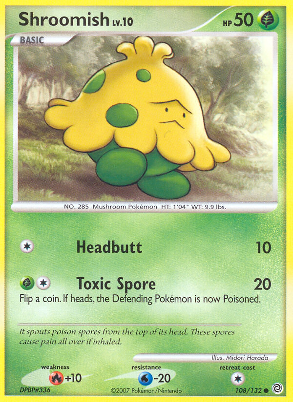 Shroomish (108/132) [Diamond & Pearl: Secret Wonders] | Card Merchant Takapuna